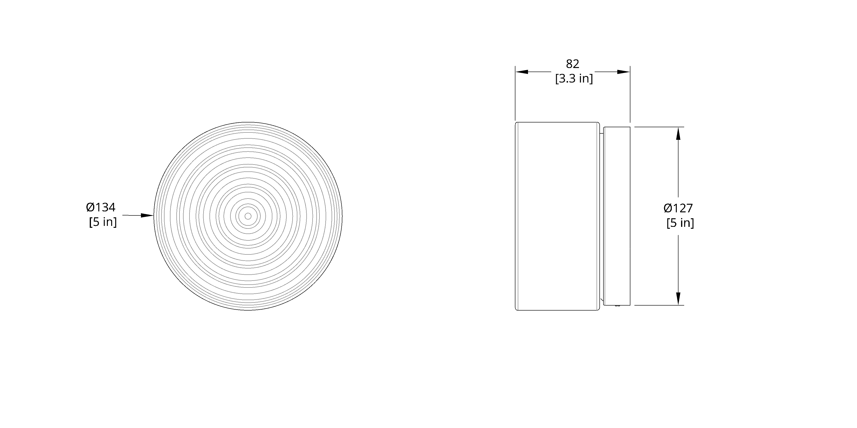 RippleGuard IP65 härdat glas vägglampa för utomhusbruk