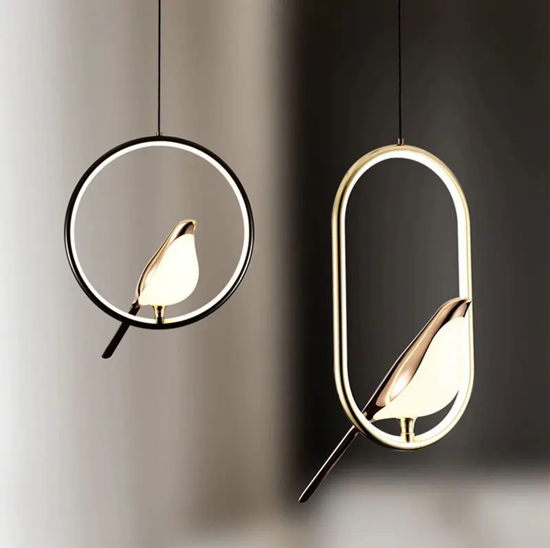 LyraNova Black LED Pendant Light Indoor Ceiling Chandelier