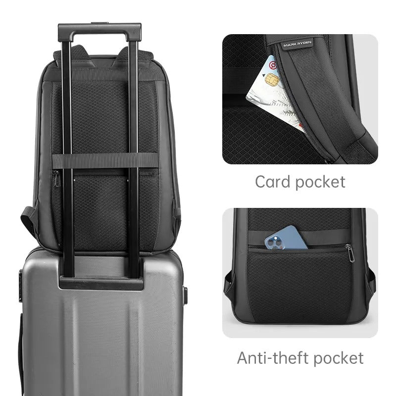 AeroLane vékony laptop hátizsák fekete szürke kemény tok