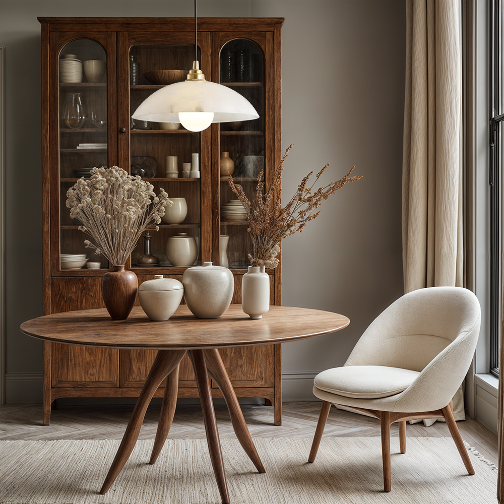 Elara | Alabaster & Marble Hanging Lamps