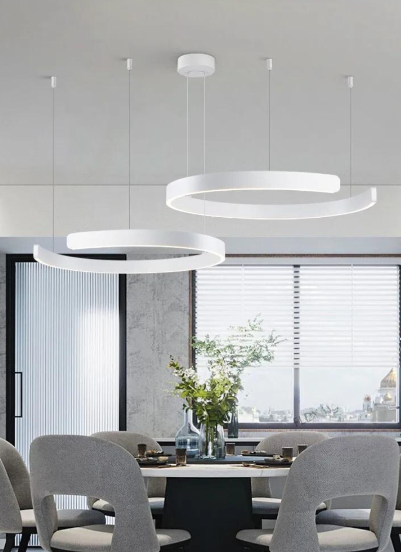 נברשת LED עגולה AerisGlow לחדר מגורים מודרני