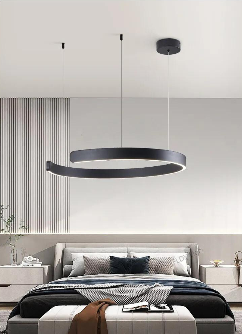 נברשת LED עגולה AerisGlow לחדר מגורים מודרני