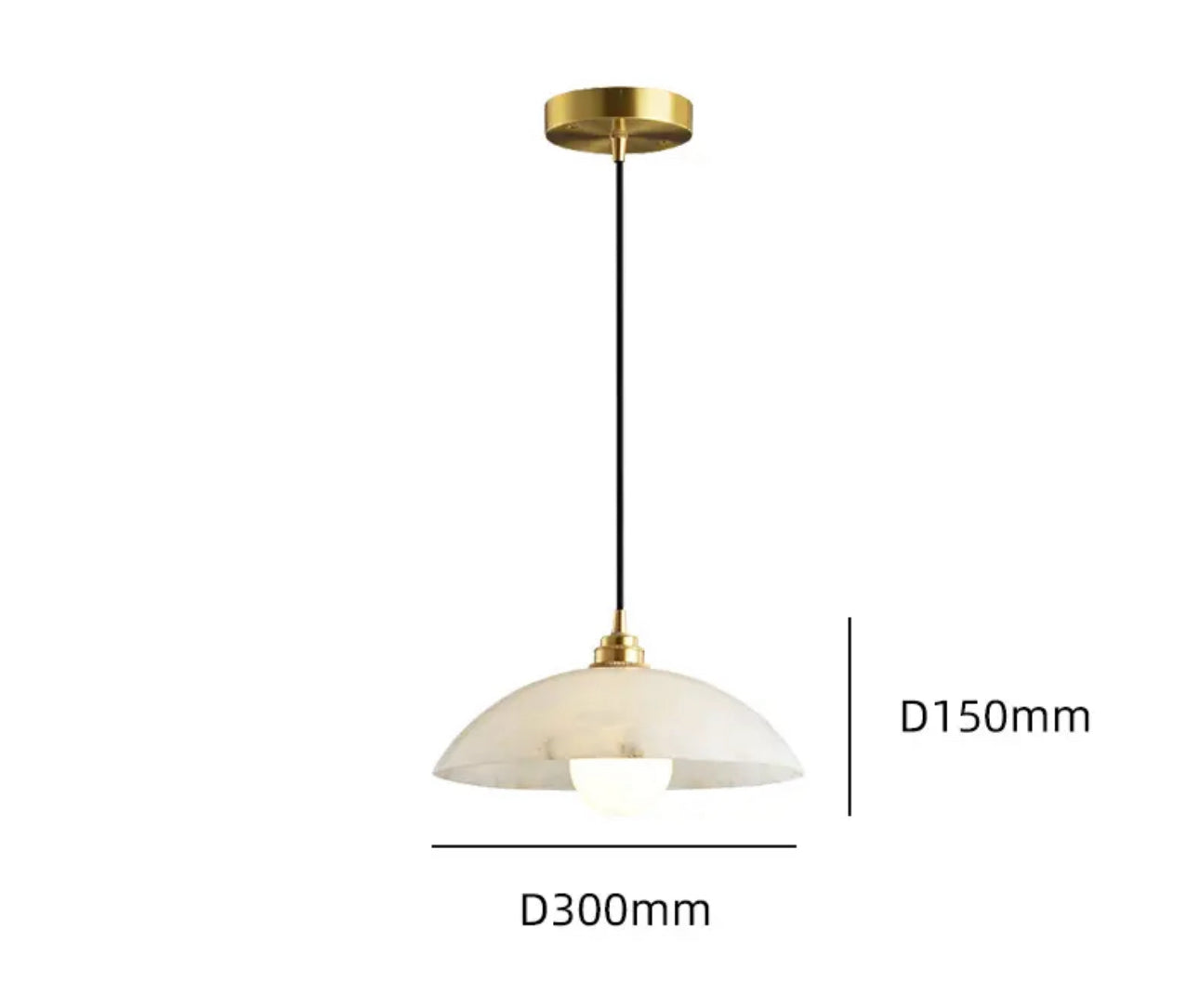 Elara | Alabaster & Marble Hanging Lamps