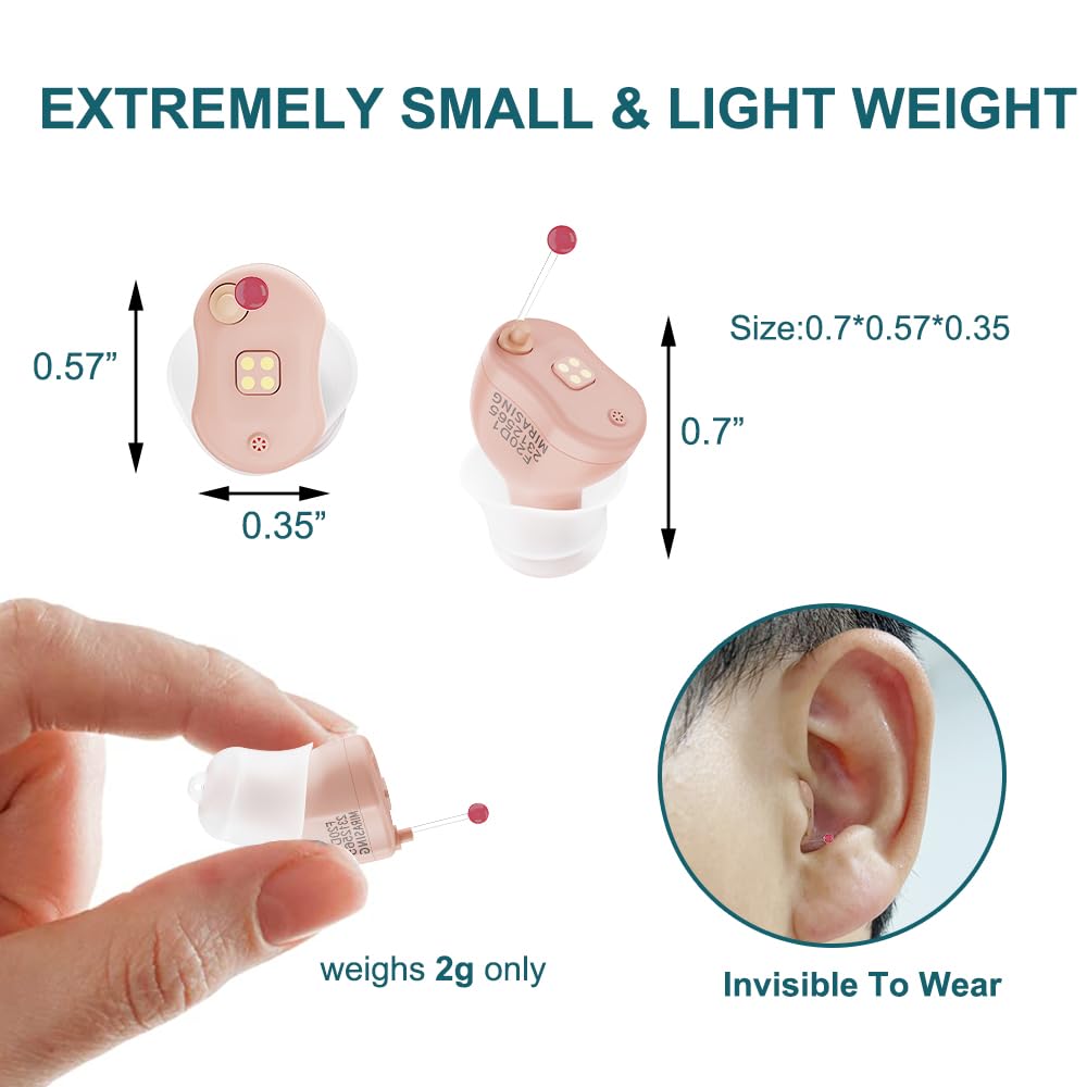AuralNova 16-Channel Rechargeable Discreet Hearing Aids