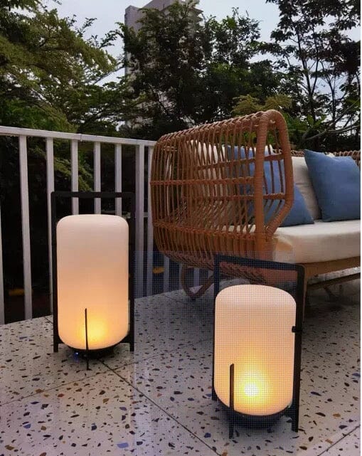 Luma terrassbelysning väderbeständig rostfritt stål och glas