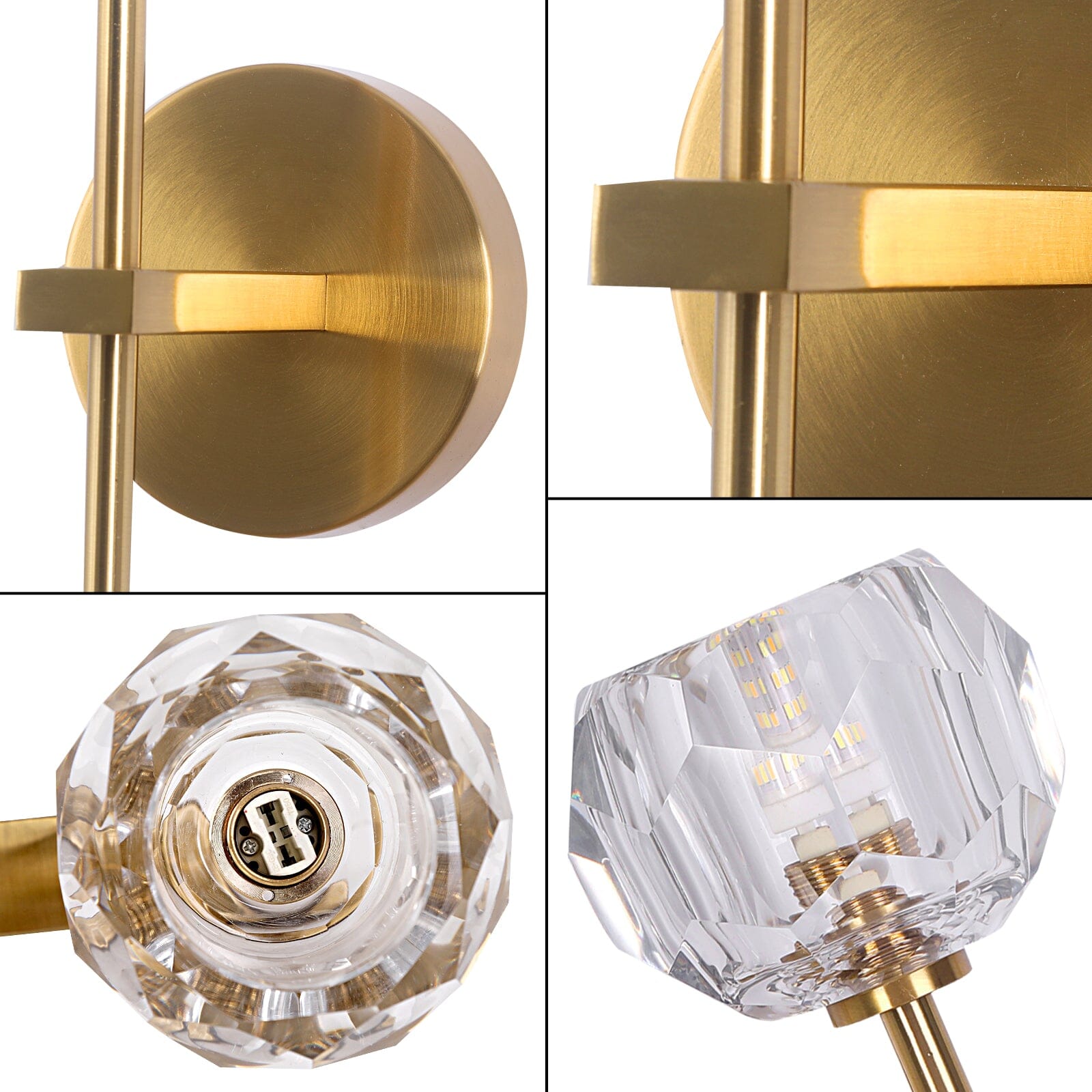 Apliques de pared de cristal Lareine