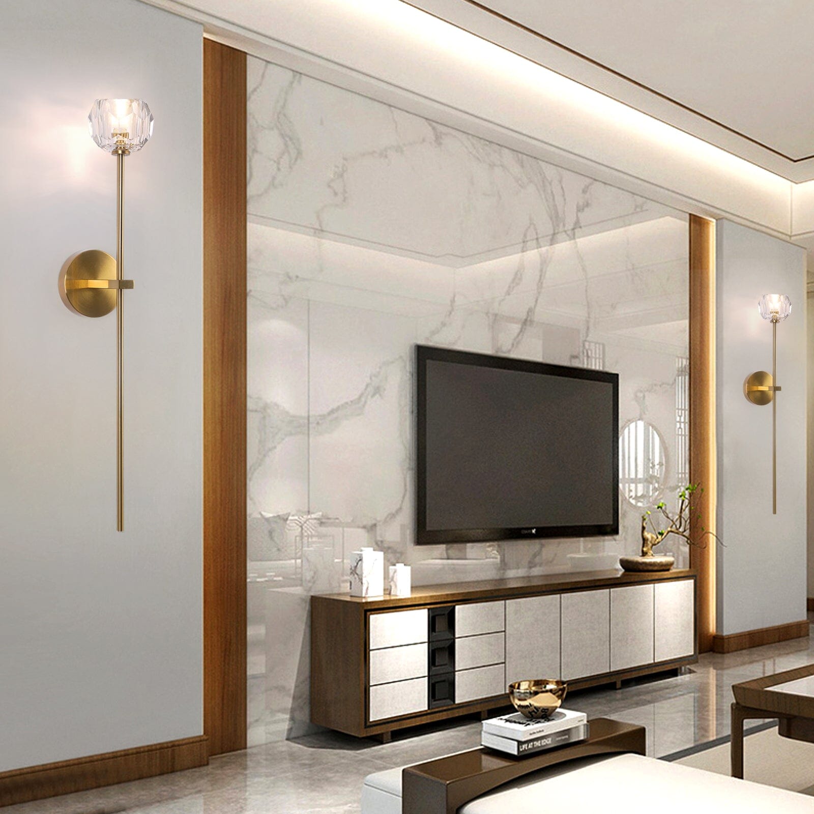 Apliques de pared de cristal Lareine