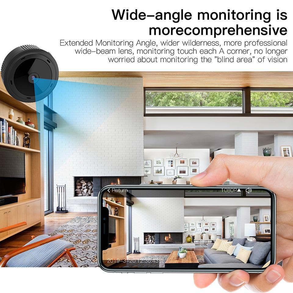 NovaGuard Mini 1080P WiFi Natvision Kamera Til Hjemmet