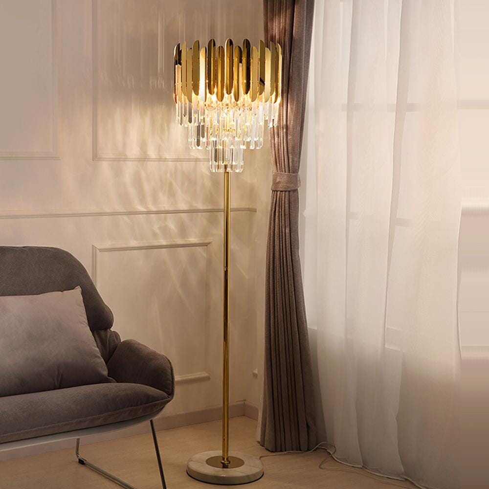 Elyra | Crystal Floor & Table Lamp