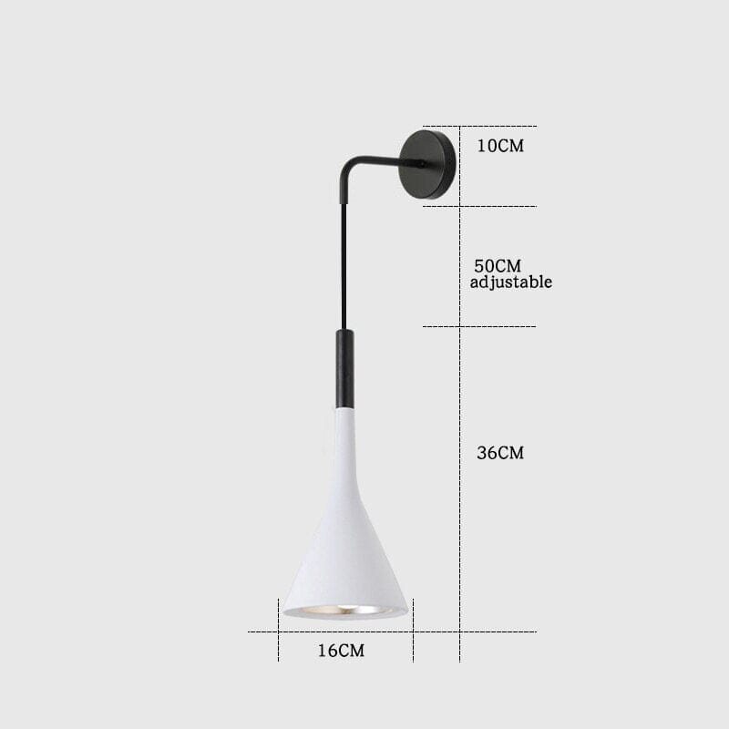 Aplique de pared con linterna
