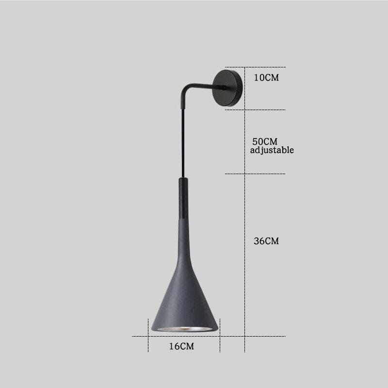 Aplique de pared con linterna