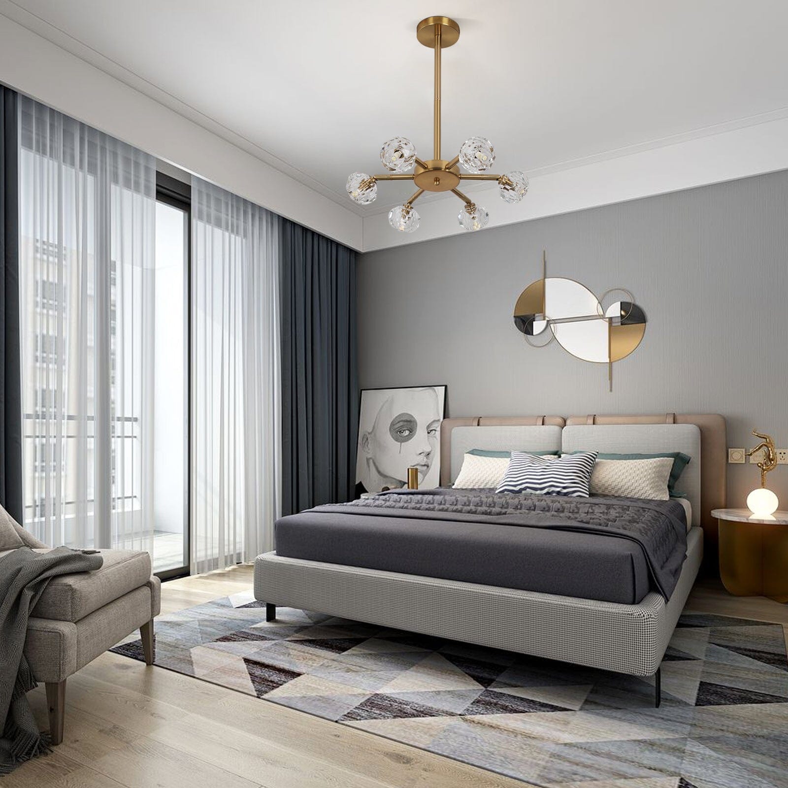 Liora | Suspension LED en cristal