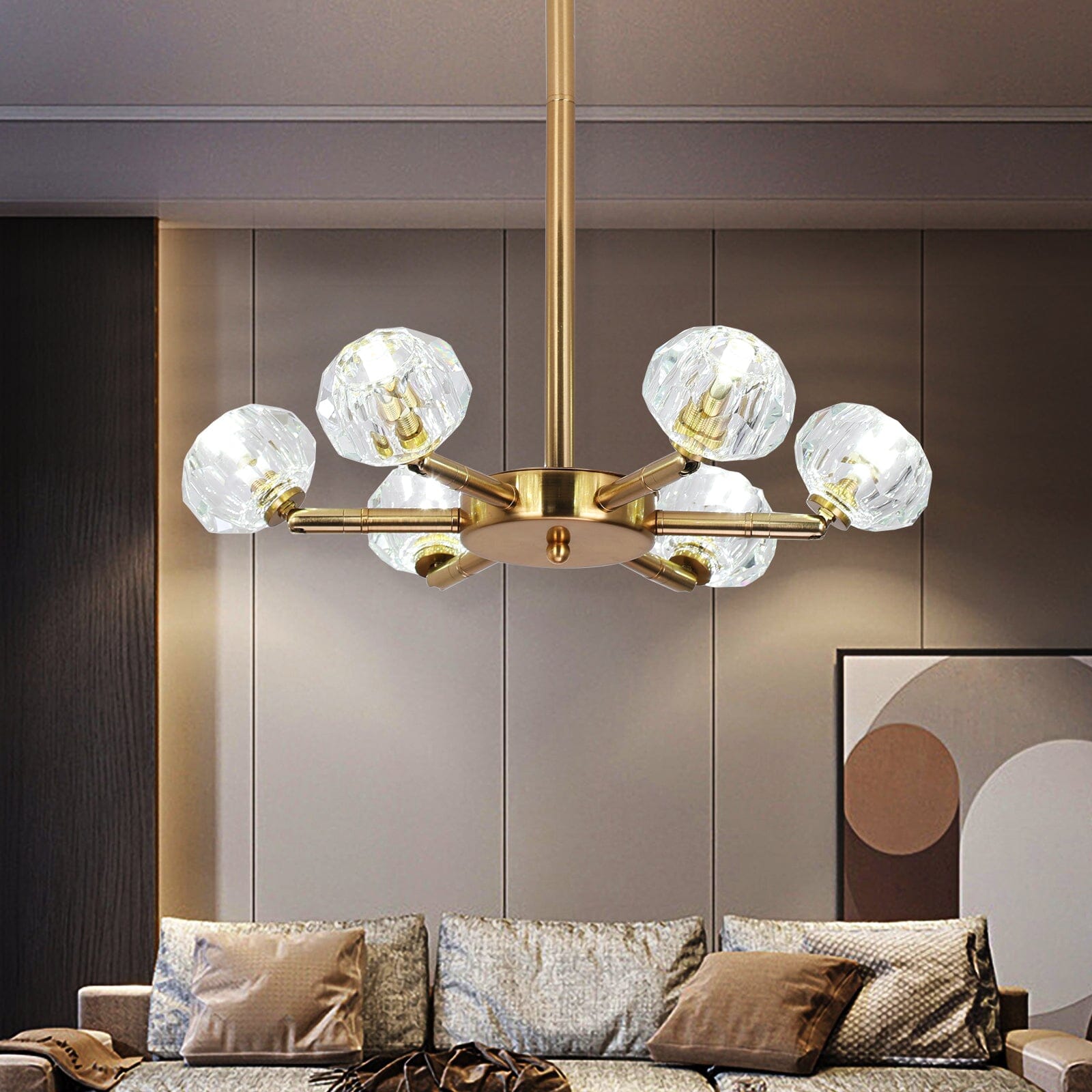 Liora | Suspension LED en cristal
