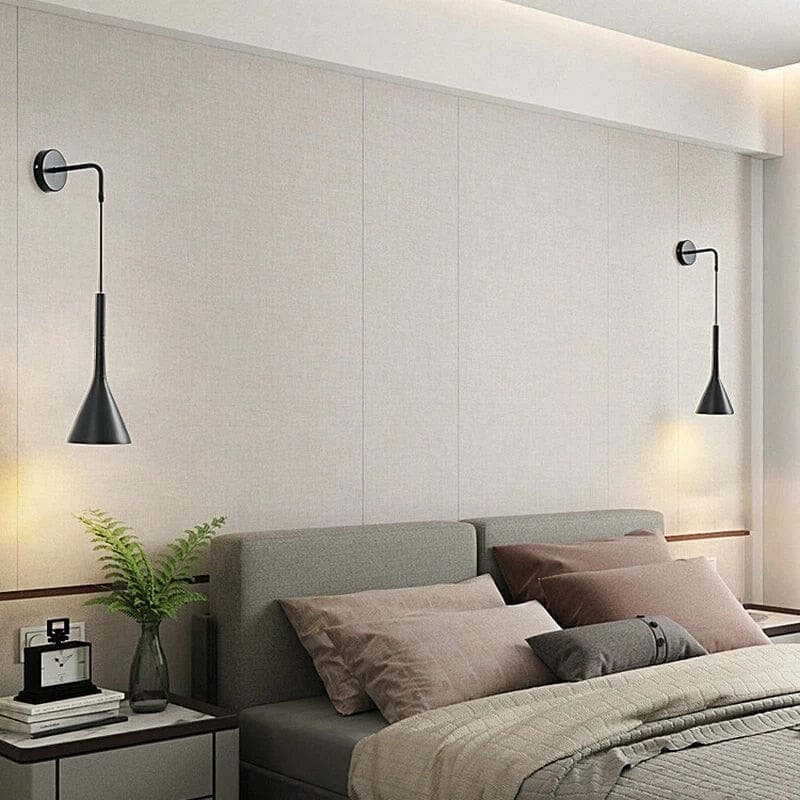 Aplique de pared con linterna