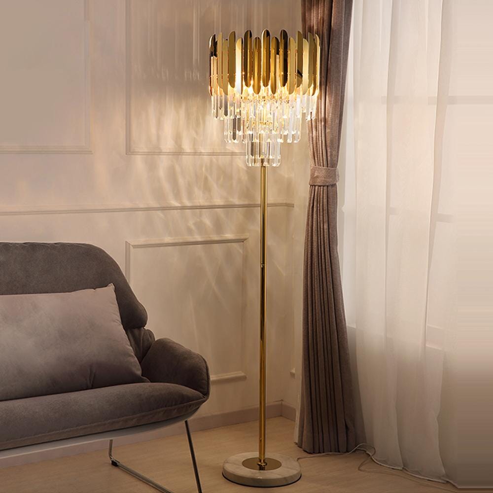 Elyra | Crystal Floor & Table Lamp