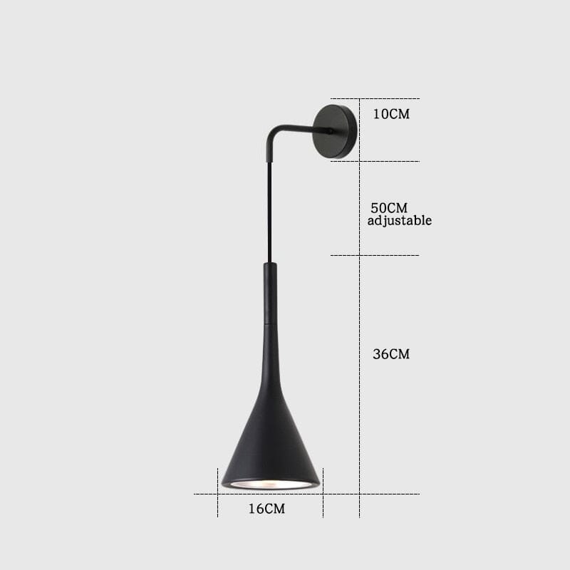 Aplique de pared con linterna