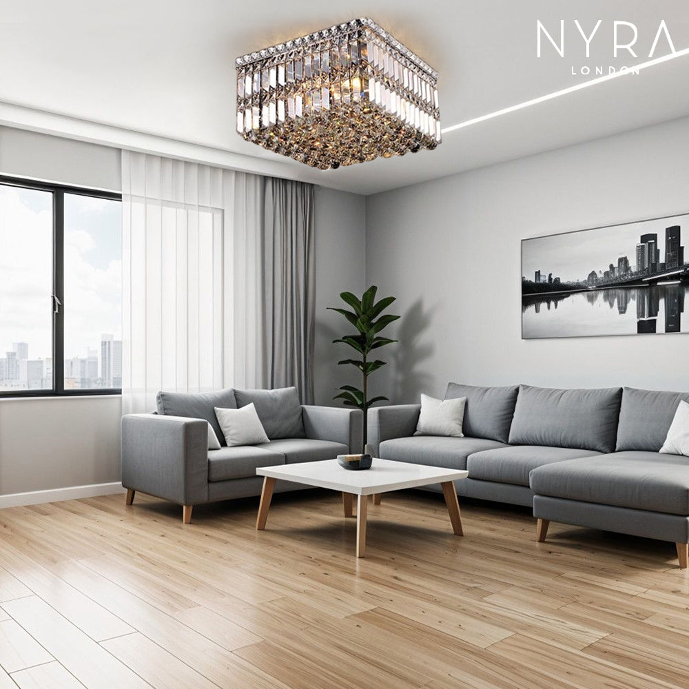 Chandeliers in Jade Crystal
