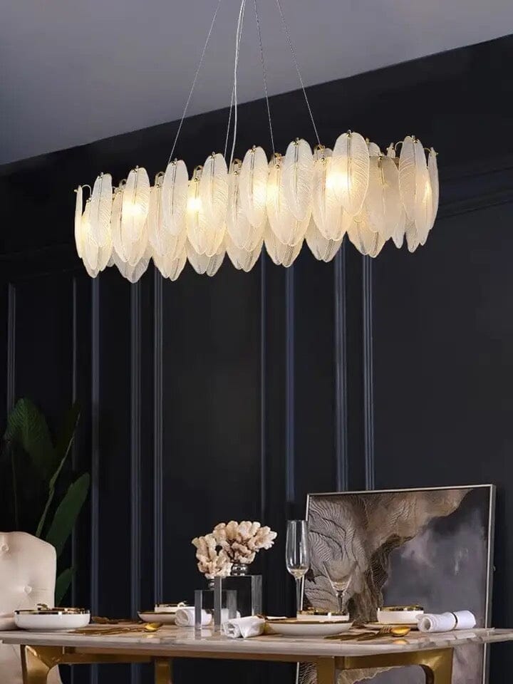 Plumed Chandelier