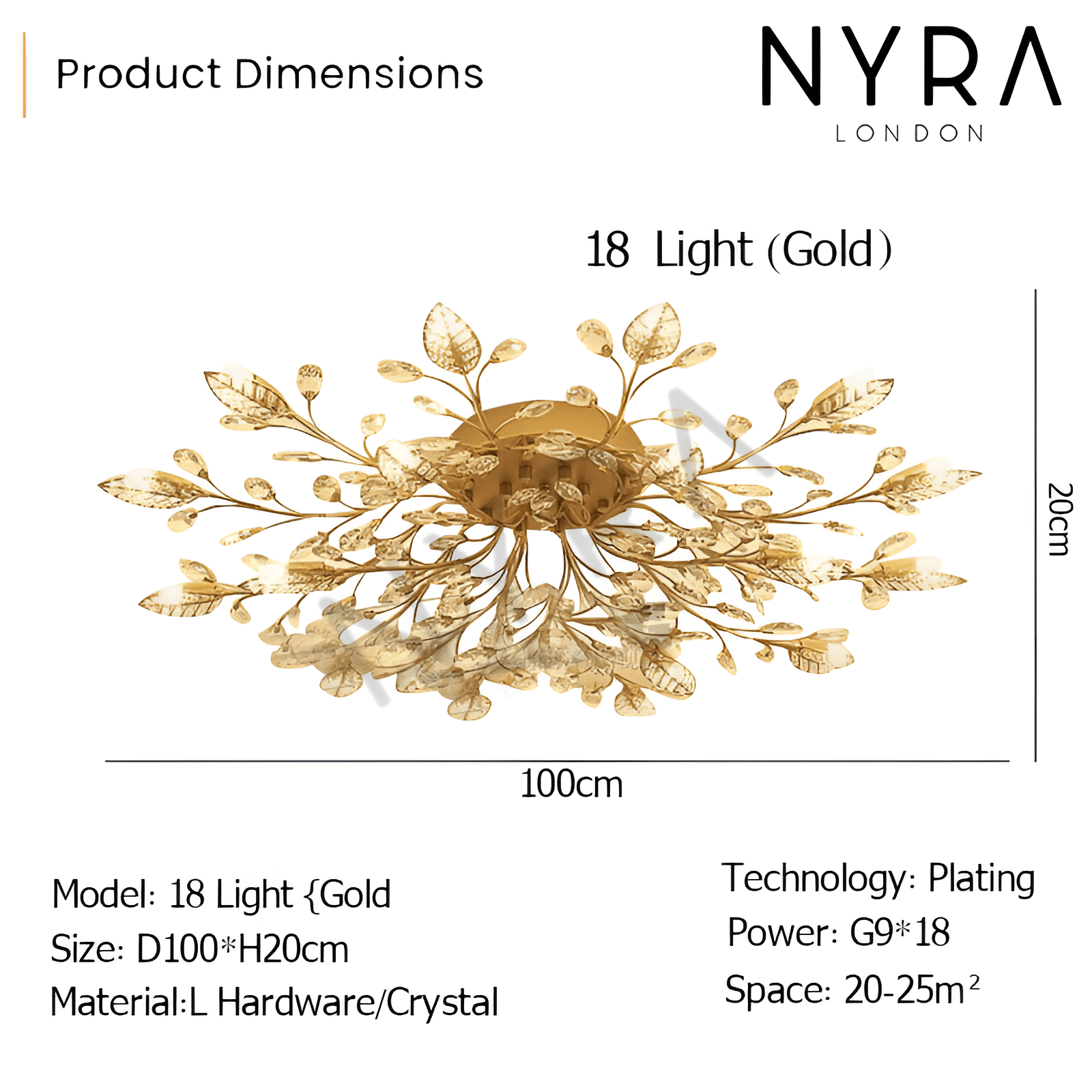 Lunara Floral Wall Chandelier