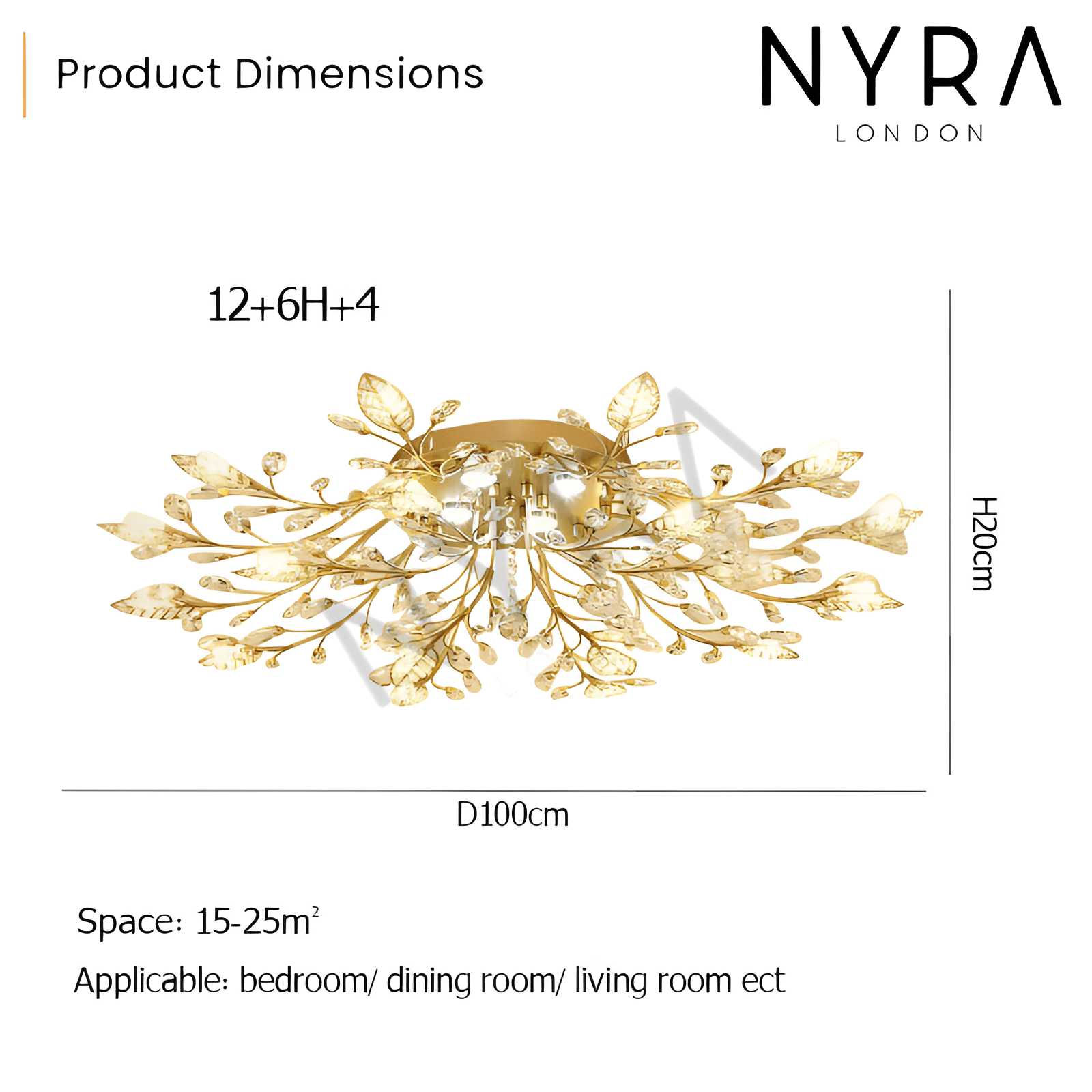 Lunara Floral Wall Chandelier