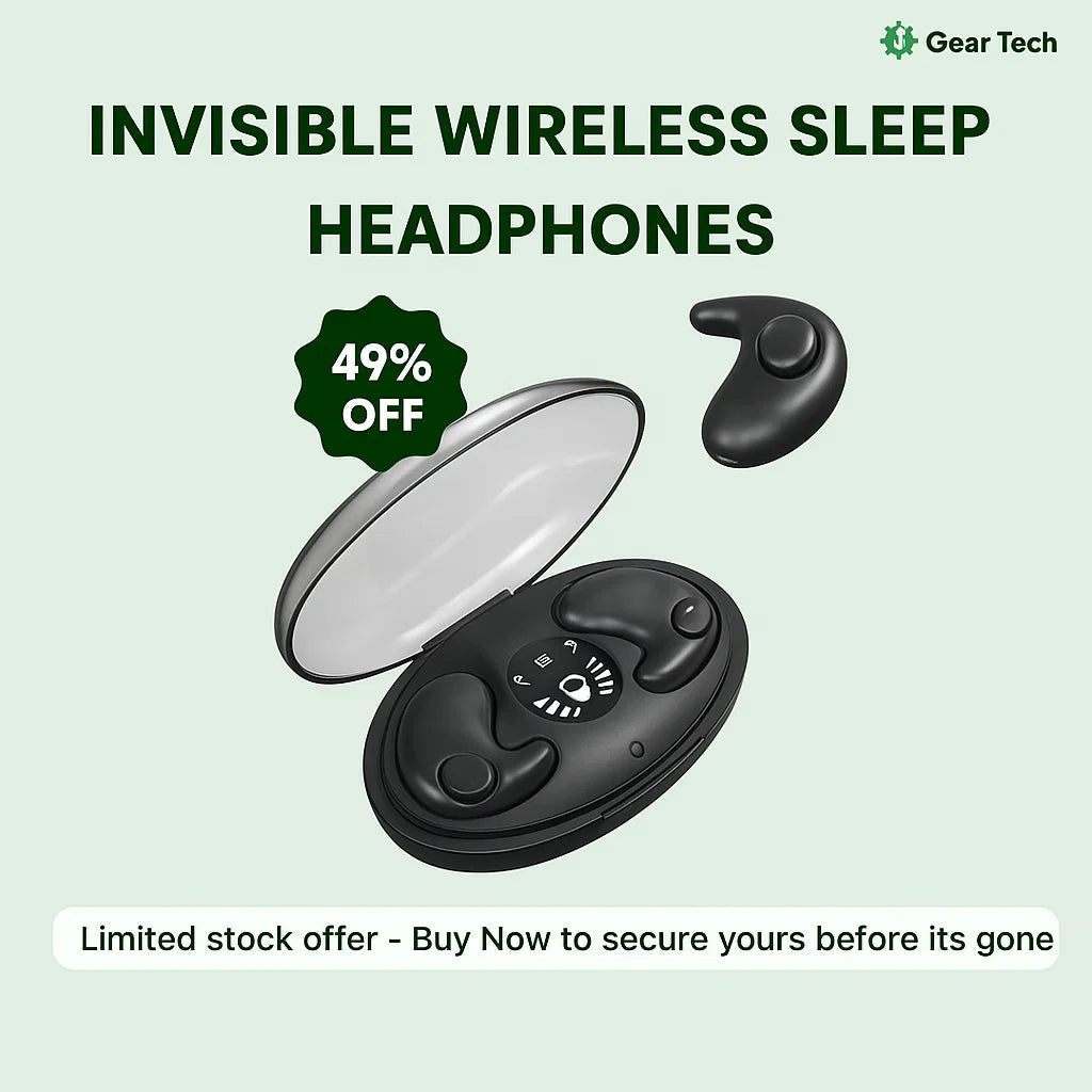 אוזניות שינה אלחוטיות LumaSleep עם Bluetooth 5.3