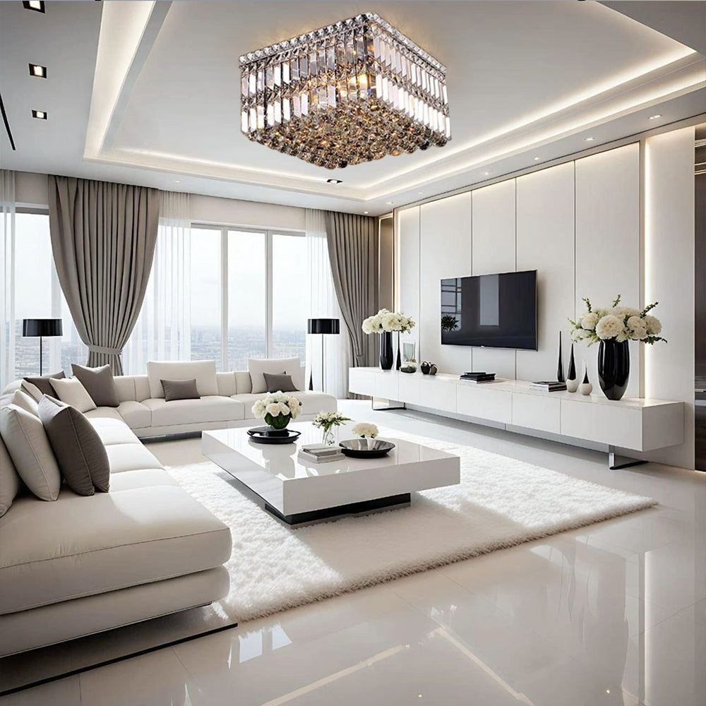 Chandeliers in Jade Crystal