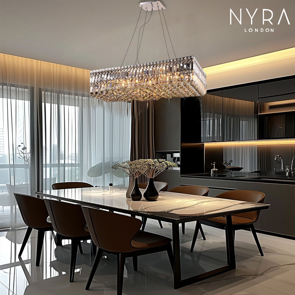 Chandeliers in Jade Crystal