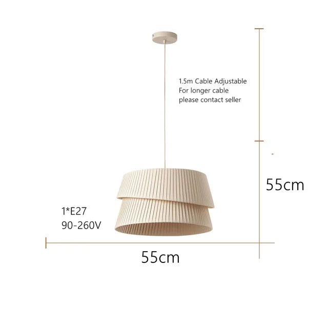 Hana Japandi Fabric Chandelier