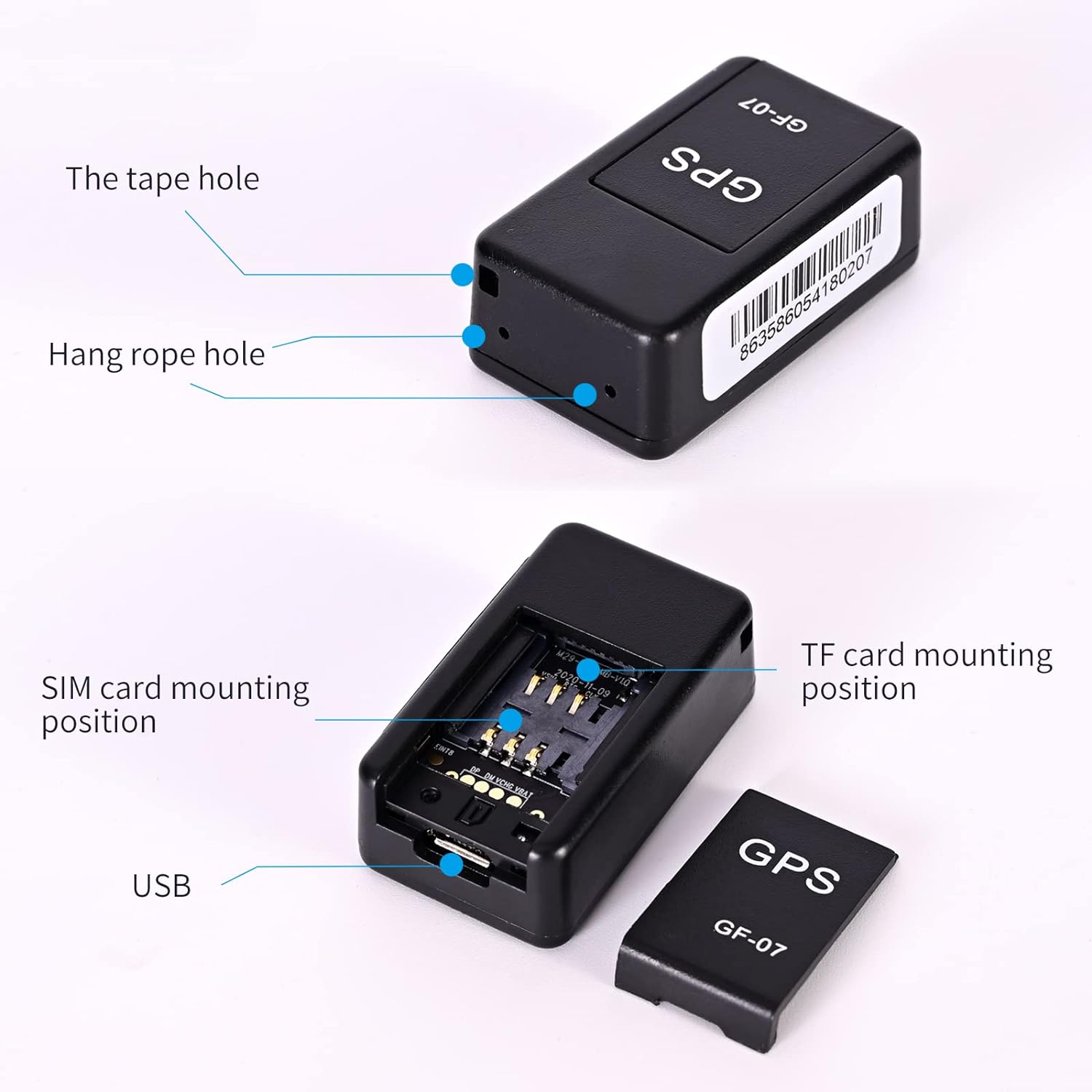 VelaTrace Mini Localizzatore GPS per Auto per Tracciamento Sicuro