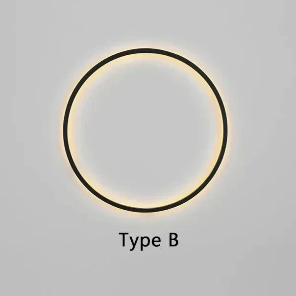 Lâmpada de Parede Circular LumaNova com Brilho Moderno Minimalista