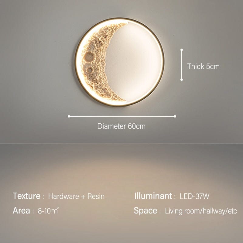 Crescent vegglampe