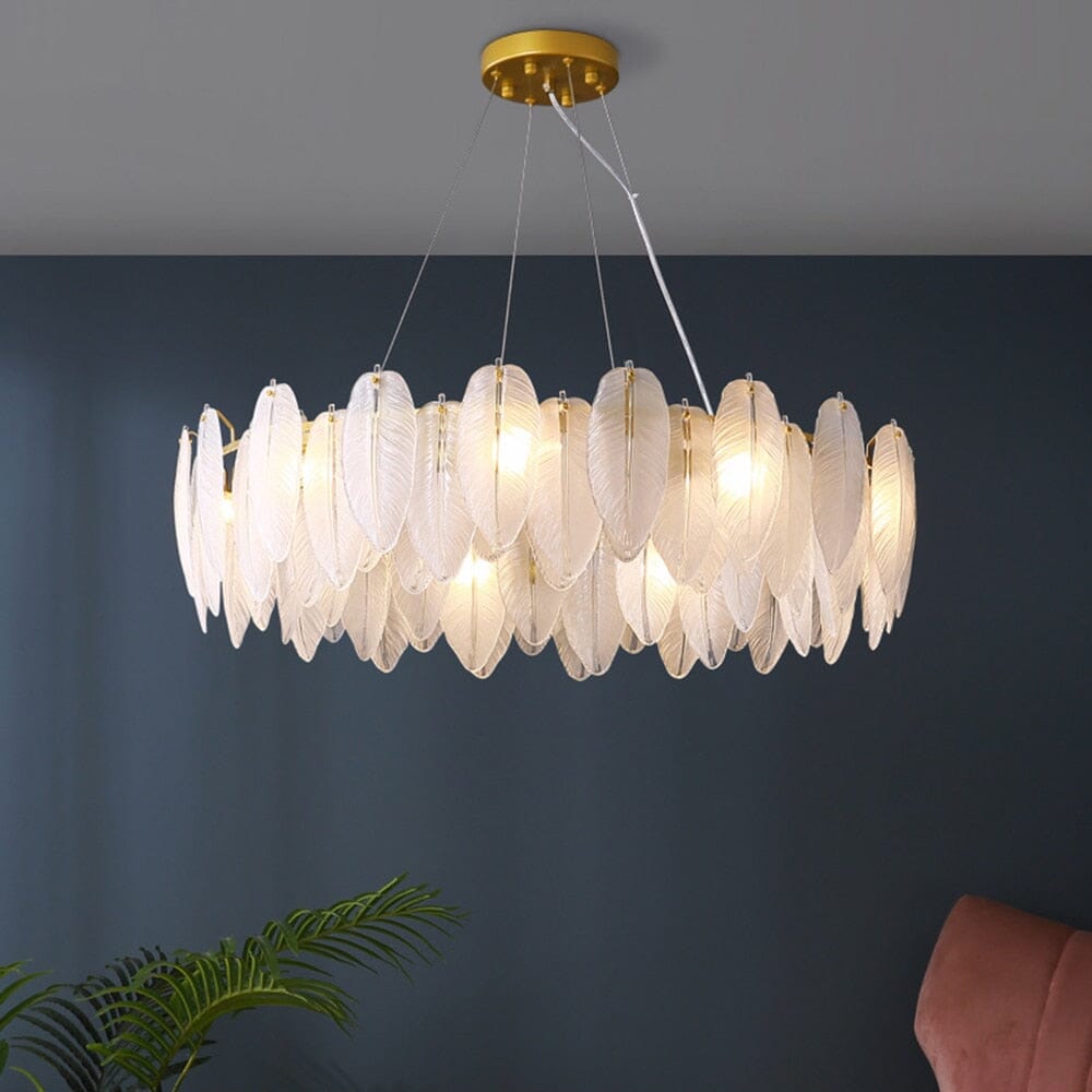 Plumed Chandelier