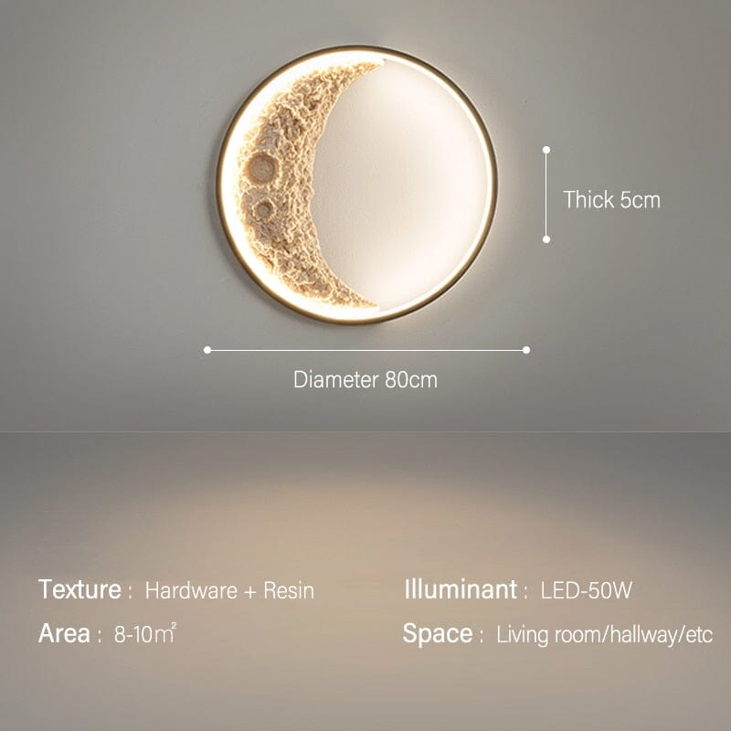 Crescent vegglampe