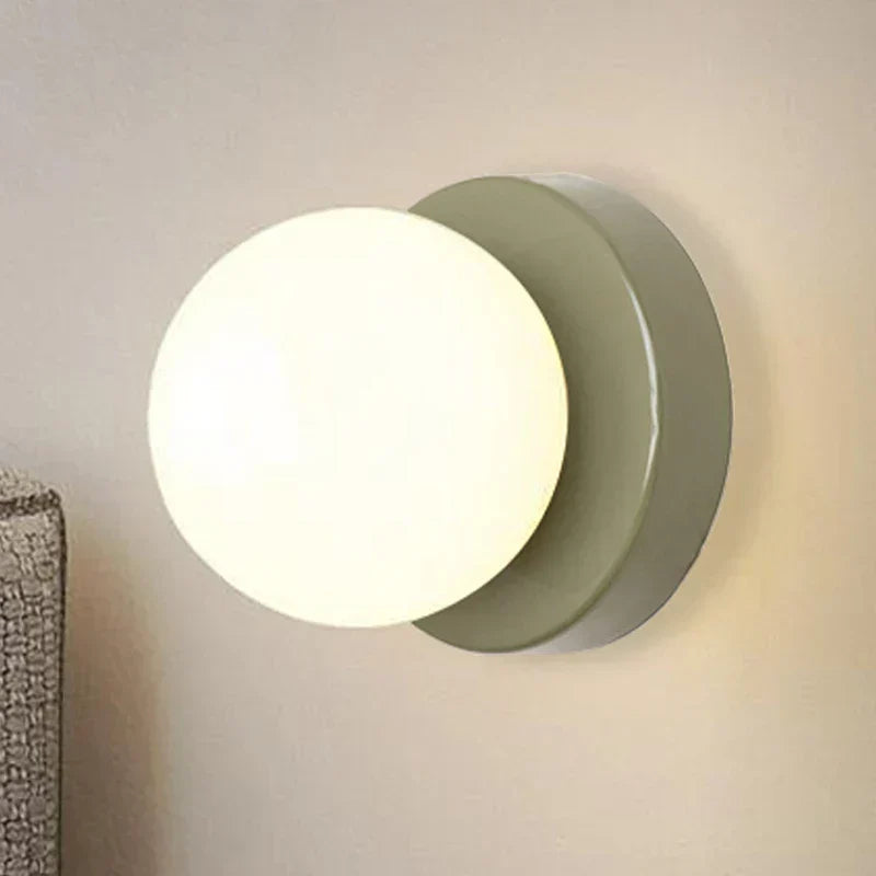 LumoVela Slim Glass Orb Wall Light Nordic LED Sconce