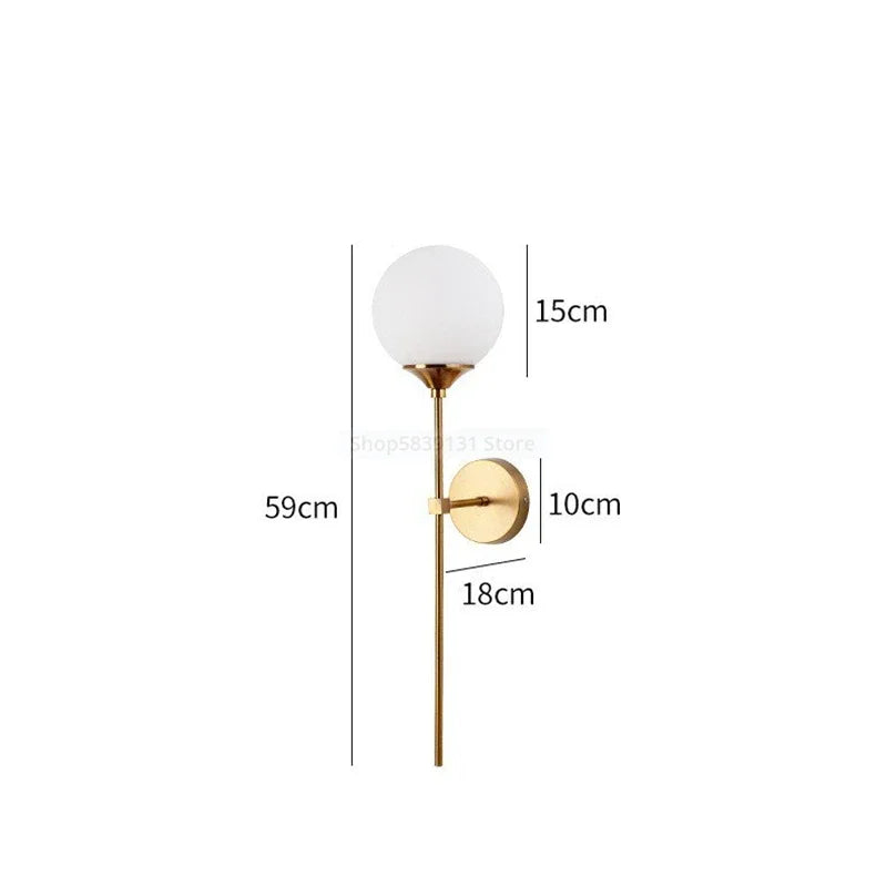 LumaNest Nordisk LED Vägglampa med Lång Arm Sänglampa