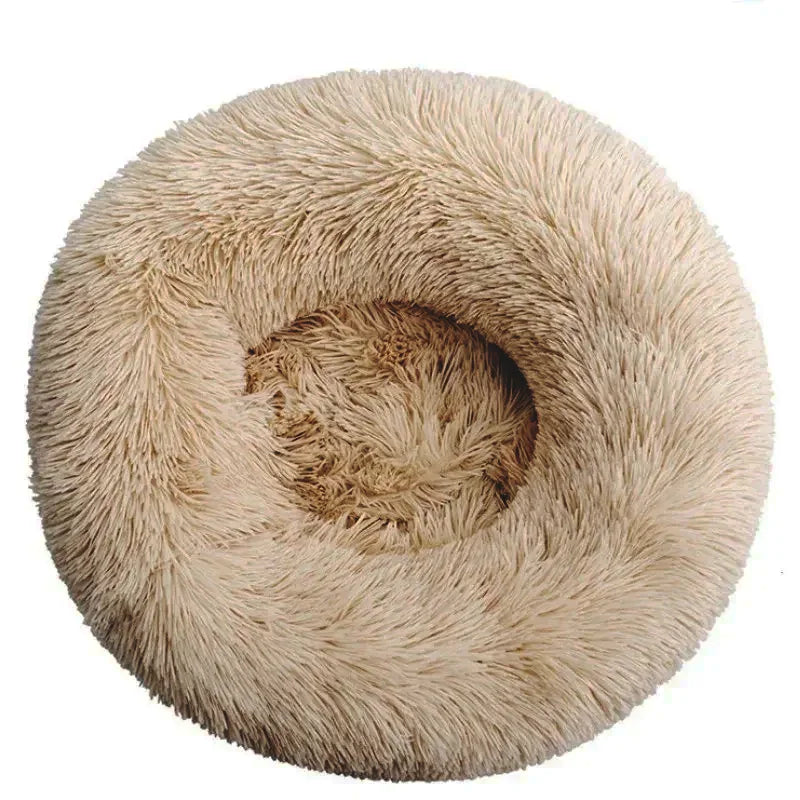 Luksuriøs CozySphere rund myk kjæledyrseng for katter og hunder