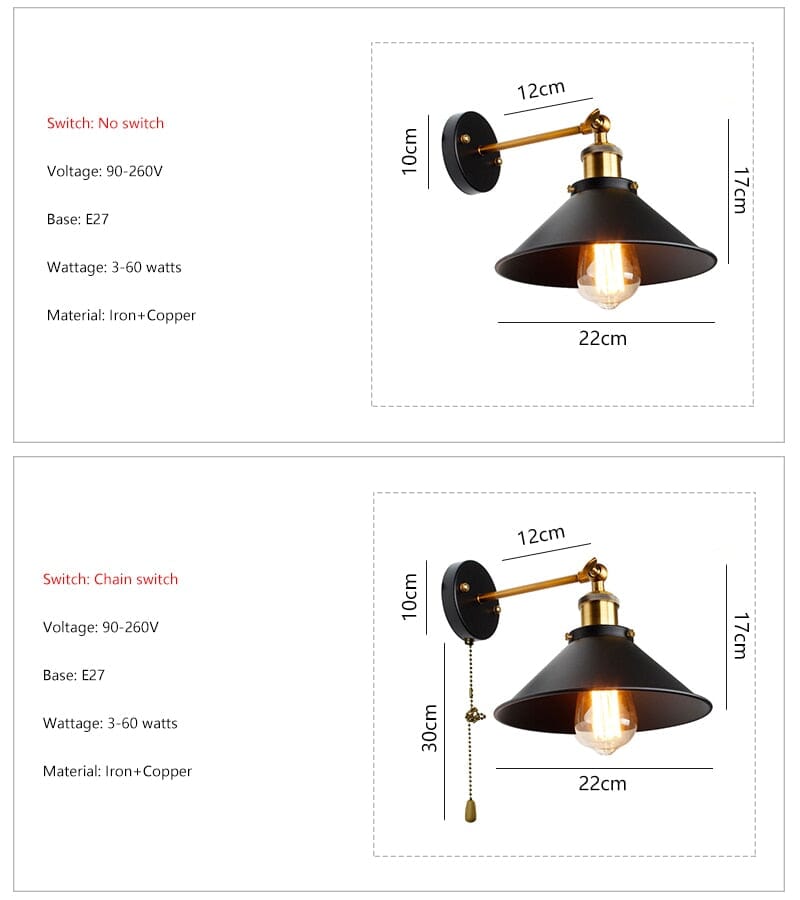 Kestrel Industrial Wall Lamp