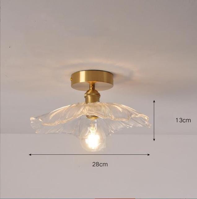 Liora | Pendentif en verre floral