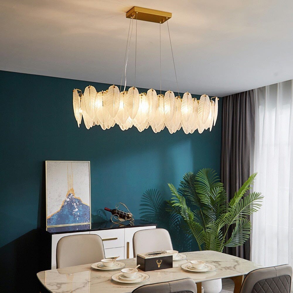 Plumed Chandelier