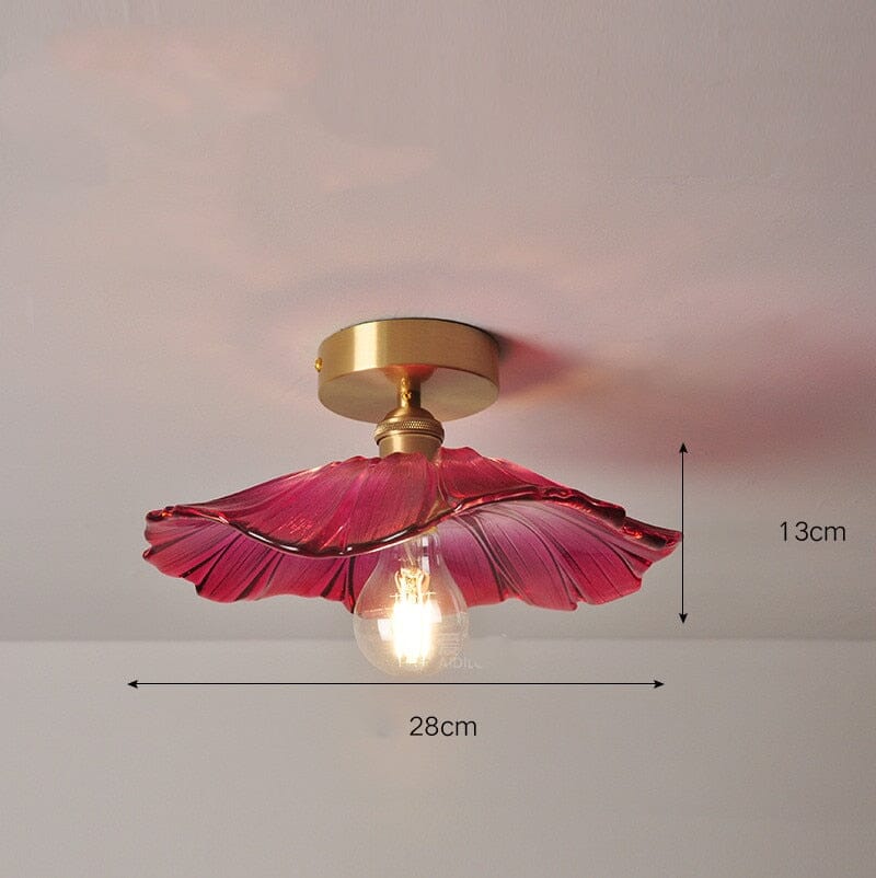 Liora | Pendentif en verre floral