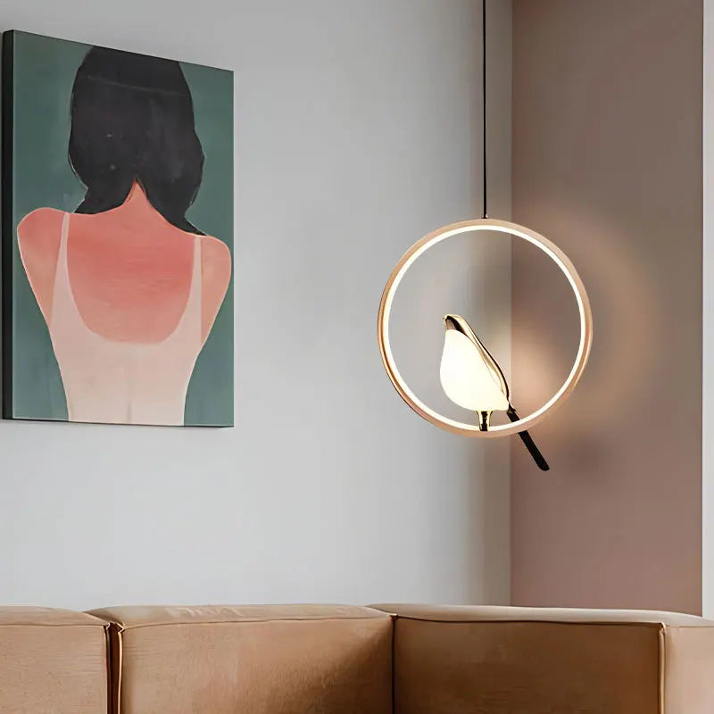 LyraNova Black LED Pendant Light Indoor Ceiling Chandelier