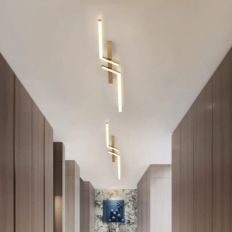 SleekGlow Ceiling Light with Integrated LED Line