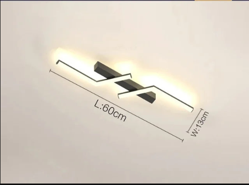 SleekGlow Ceiling Light with Integrated LED Line