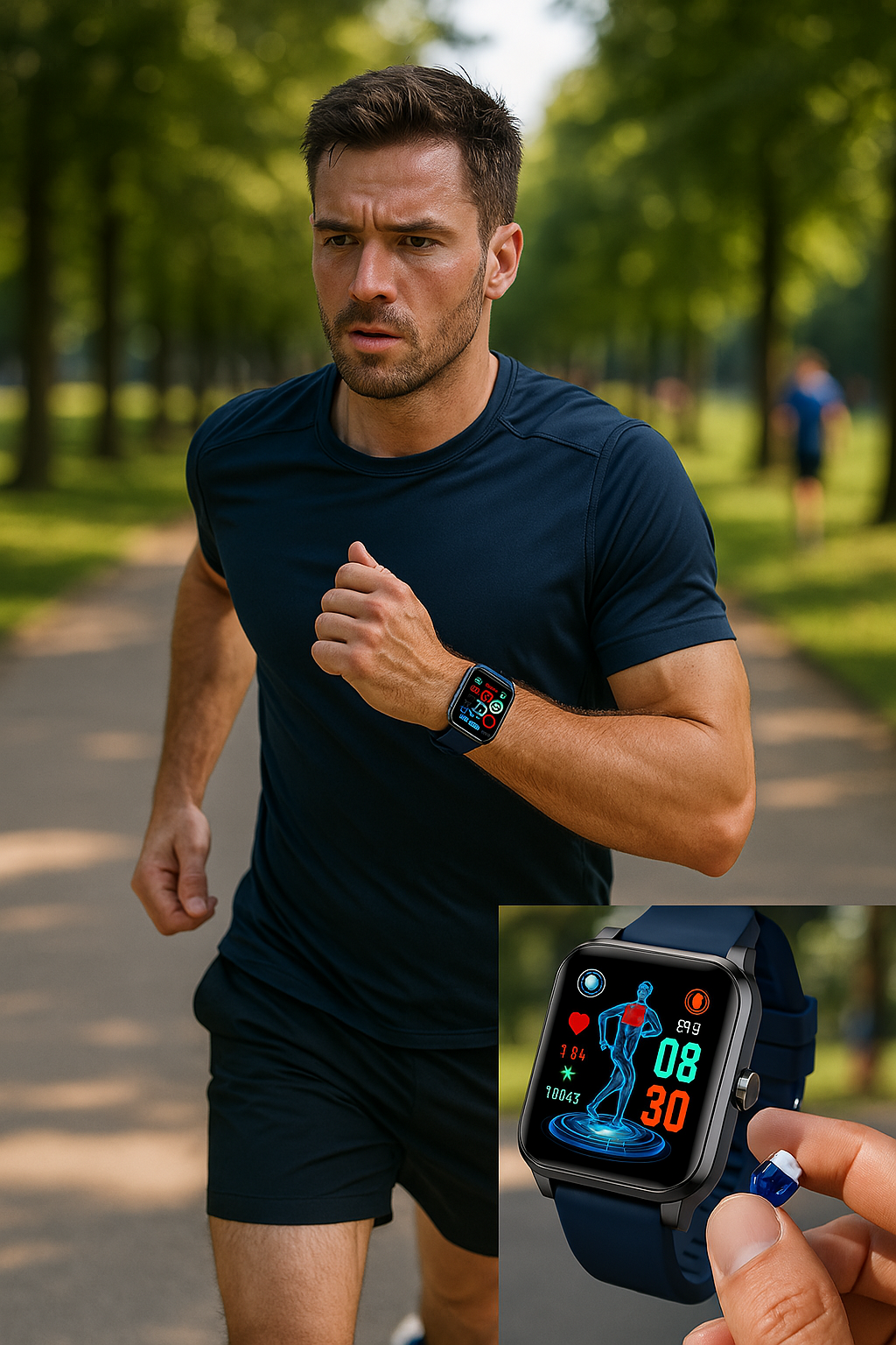 AstraVibe Pro Health Watch With EKG, BP and HR, iOS/Android