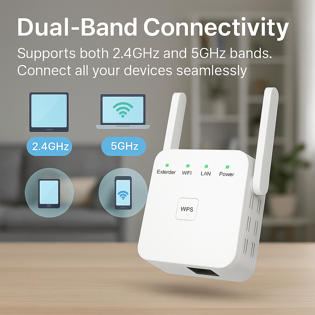 מגבר WiFi FluxWave X5 5G לכיסוי ביתי מהיר בבריטניה