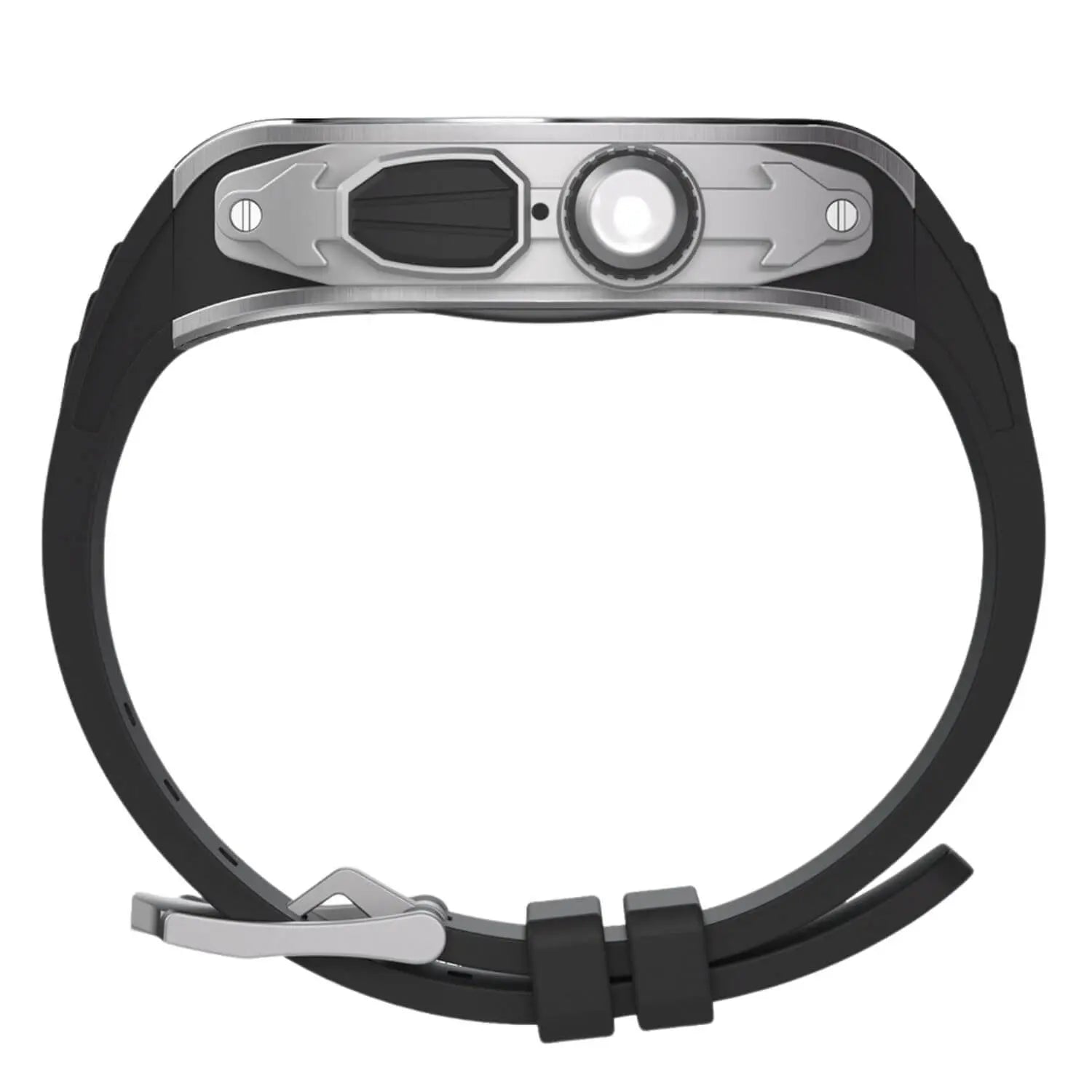 מארז מנירוסטה ורצועת סיליקון ל-Apple Watch Ultra של Xyra