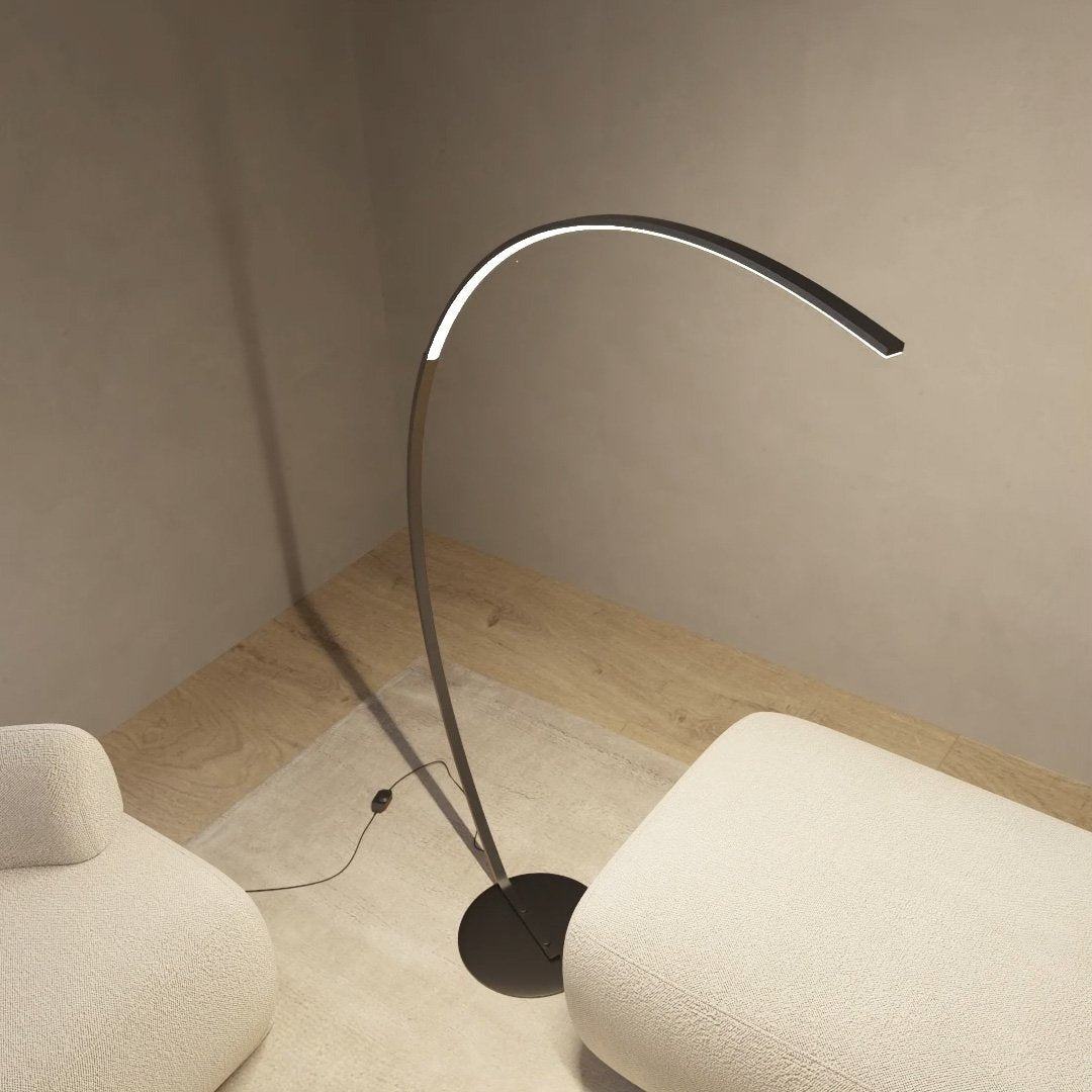 LumaArc LED-golvlampa med fotströmbrytare, 2700K dimbar