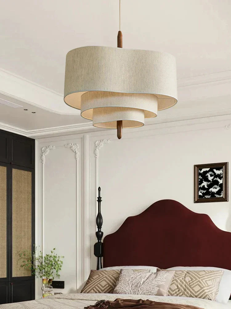 Asterra Fabric Chandelier for Cozy Elegant Lighting