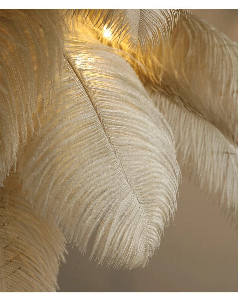 Lunara Feather Effect Floor Lamp
