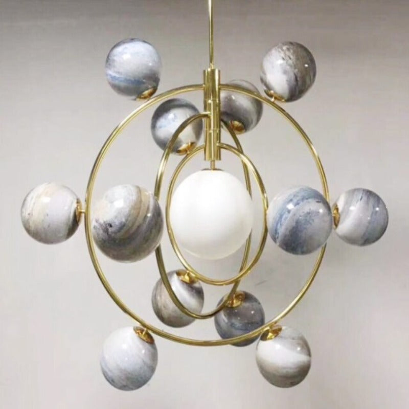LumiSphere Designer Planet Ljuskrona | Petprovac